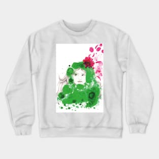 Water Lily MerLady Crewneck Sweatshirt